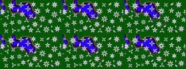 Küçük bir çiçekte eskiz deseni. Hoş bir çiçek geçmişi var. Güzel kumaş deseni. Raster illüstrasyonu.