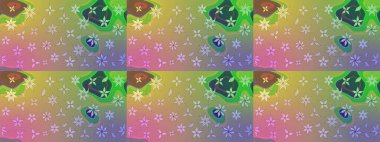 Çiçek duvar kağıdı. Renkli süs kenarı. Hint süsü. Çizim kalıbı. Raster illüstrasyonu. Tarafsız renklerde.