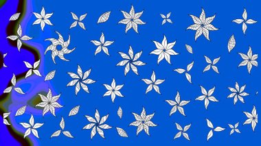 Zarif, parlak ve mavi çiçek desenli tasarım. Sabıka baskıları, bebek kıyafetleri, duvar kâğıtları, paket kutuları vb..