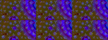 Yapraklı çizim şekli. Şirin, zarif çiçekler Raster illüstrasyonu. Poster ya da kapak için arka plan. Davetiye ve kartpostal tasarımı için dekoratif çiçek unsurları. Tekstil için figür.