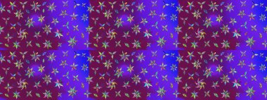 Raster çiçek desenli çiçek deseni, yapraklar, dekoratif elementler, sıçrama, lekeler, el çizimi kontur çizgileri ve Doodle çizim stili, grafik raster çizim çizimi.