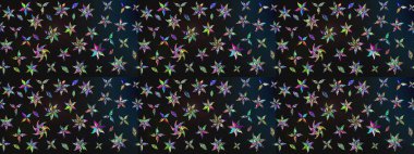 Robot resim. Küçük çiçekteki sevimli çiçek deseni. Raster illüstrasyonu.