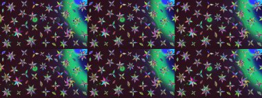 Çiçek desenli eskiz. Kahverengi renkli çiçekler. Tişört baskısı için çiçek boyama rasteriName.