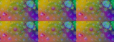 Klasik çiçek tasarımı elementleri. Yeşil kıvırcık çiçekler yeşil renkte şekillenir. Raster illüstrasyonu.