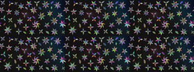 Raster düz çiçek çizim deseni. Gri renkli çiçekler. Tasarım hediye paketi, tebrik kartları, posterler ve afiş tasarımı.