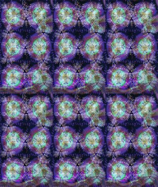 Noel stili. Raster illüstrasyonu. Mor, gri ve mavi renkte kar taneleri.