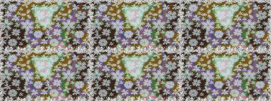 El çizimi, soyut ve süslü elementler. Gri ve nötr renkler. Yaz çiçekleri teması. Suluboya resim taklit Raster çizimi. Klasik çiçekler..