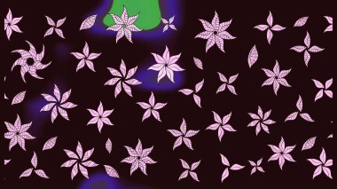 Eski usul küçük çiçekli şirin bir eskiz deseni. Raster illüstrasyonu. Moda arka planında parlak buketler. Kumaş, duvar kâğıdı ve kağıda yazdırmak için gelişen arkaplan.