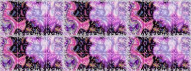 Tarafsız ve mor renkli çiçekler. Raster illüstrasyonunda kusursuz çiçek deseni.