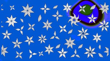 Küçük renkli çiçekler. Çiçekli bahar çiçekleri. Küçük çiçekte güzel bir desen. Moda baskıları için zarif bir şablon. Motley illüstrasyonu.