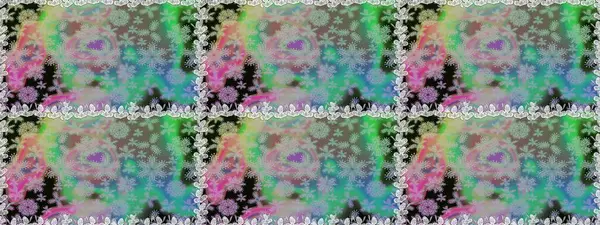 Raster illüstrasyonu. Küçük çiçekli şirin bir desen. Çiçek ve yapraklı çiçek deseni.