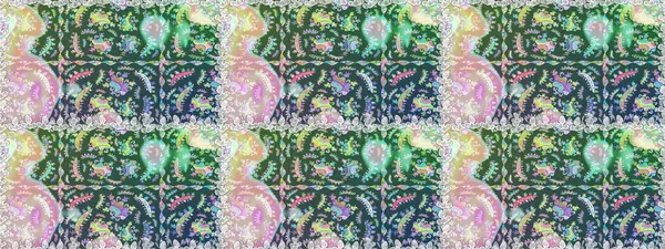 Renkli Yaz Temalı Kusursuz Arkaplan. Tarafsız ve mavi renkte çiçekler. Düz Çiçek Elementleri Tasarımı. Raster illüstrasyonunda trendsiz çiçek deseni.