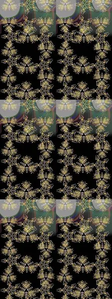 Renkli Bahar Teması eskiz kalıbı. Chichi 'nin kumaş kalıbını çiz. Düz Çiçek Elementleri Tasarımı. Çiçek deseni. Raster illüstrasyonu.