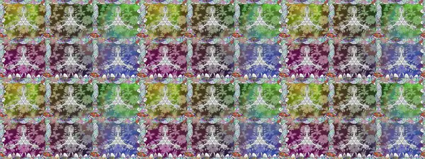 Rengarenk çiçekleri ve yaprakları tarafsız ve yeşil renklerde inanılmaz kusursuz çiçek deseni. Moda baskıları için zarif bir şablon. Halk tarzı. Modern çiçek arkaplanı.