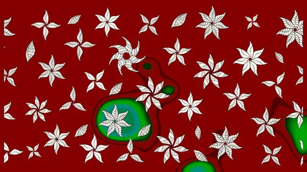 Çiçek çelengi. Eski moda arka plan. Desen, çizim, çiçek sınırı. Raster illüstrasyonu. Güzel, parlak, pürüzsüz kumaş, tuval. Kıvırcık, parlak örgü.