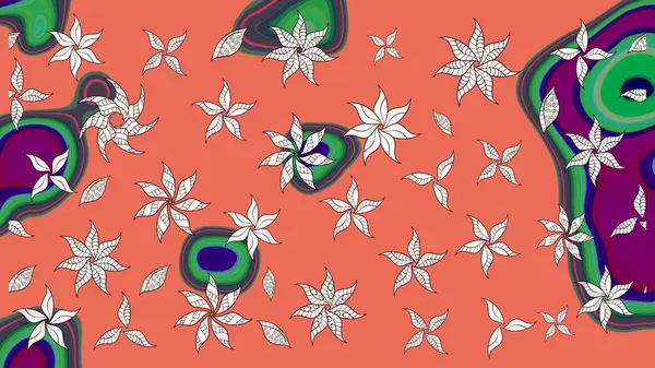 Turuncu renklerde. Çiçek arkaplan. Suluboya çiçek buketi. Doğum günü kartı ya da düğün davetiyesi. Raster illüstrasyonu. Çiçekli tebrik kartı.