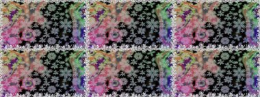 Motley illüstrasyonu. Küçük çiçekte güzel bir desen. Moda baskıları için zarif bir şablon. Çiçekli yaz çiçekleri. Kusursuz. Küçük renkli çiçekler..