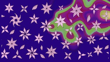 Çizim çiçek deseni duvar kağıdı, web sitesi arka planı, ambalaj kağıdı, davetiye, broşür, afiş veya web sitesi için kullanılabilir. Karalama elementleri. El çizimi Raster illüstrasyonu.