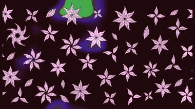 Eski usul küçük çiçekli şirin bir eskiz deseni. Raster illüstrasyonu. Moda arka planında parlak buketler. Kumaş, duvar kâğıdı ve kağıda yazdırmak için gelişen arkaplan.