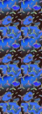 Snowflakes desen. Arka plan üzerinde izole soyut kar taneleri ile düz tasarım. Kar tanesi süs desen. Raster resim. Kar taneleri arka plan.