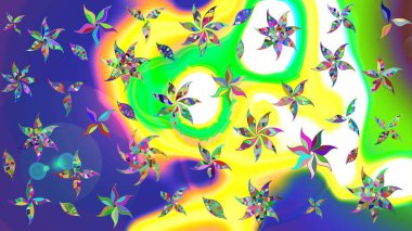 Karalama elementleri. Çizim çiçek deseni duvar kağıdı, web sitesi arka planı, ambalaj kağıdı, davetiye, broşür, afiş veya web sitesi için kullanılabilir. El çizimi Raster illüstrasyonu.