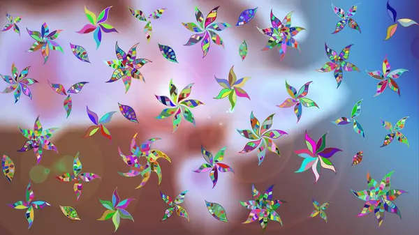 Suluboya etkisi. Botanik çizim kalıbı. Raster deseni. Organik elementler.