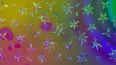 Yeşil renkli çiçekler. Elle çizilmiş sonbahar çiçeği deseni. Doodle tarzı. Tekstil ve kapak tasarımı için mükemmel. Renkli yeşil çizim deseni.