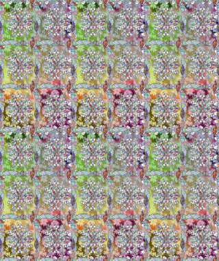 Küçük renkli çiçekler. Küçük çiçekte güzel bir desen. Motley illüstrasyonu. Çiçekli bahar çiçekleri. Moda baskıları için zarif bir şablon.