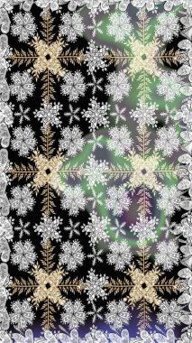 Gri renkli çiçekler. Raster illüstrasyonunda kusursuz çiçek deseni. Düz Çiçek Elementleri Tasarımı. Renkli Yaz Temalı Kusursuz Arkaplan.