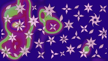 Mavi renklerde. Raster illüstrasyonu. Anti-stres için Raster soyut şablon sayfası.