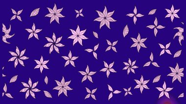 Çiçek desenli eskiz. Mavi renkli çiçekler. Tişört baskısı için çiçek boyama rasteriName.