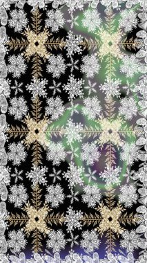 Gri renkli çiçekler. Raster illüstrasyonunda kusursuz çiçek deseni. Düz Çiçek Elementleri Tasarımı. Renkli Yaz Temalı Kusursuz Arkaplan.