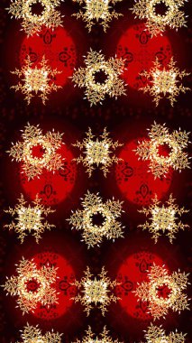 Kar tanesi kışı kahverengi, siyah ve kırmızı renklerde izole edilir. Kahverengi, siyah ve kırmızı ikon silueti. Yeni yıl tabelası. Raster illüstrasyonu. Kutlamanın sembolü. Noel tasarımı için.