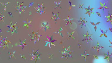 Raster illüstrasyonu. Gri renklerde. Taslak dekoratif arka plan, çiçek mandala. Çiçek..