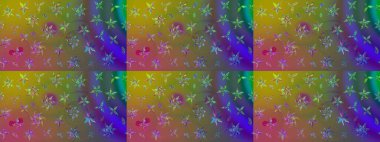 Raster deseni. Yeşil el çizimi desen. Sanat, çiçeklere ilham verir ve arka plan bırakır. Karalama çiçekleri çizim deseni.