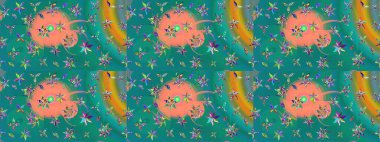 Büyük bir çiçek boyası seti. Kartlar, davetiyeler, tarih kartları ve daha fazlası için kullanılabilir. Raster şirin suluboya çiçek deseni çizimi.