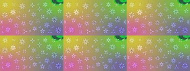 Raster Illustrasyon 'daki Çiçek Deseni' nin son moda çizimi. Tarafsız renklerde çiçekler. Renkli Yaz Temalı eskiz kalıbı. Düz Çiçek Elementleri Tasarımı.