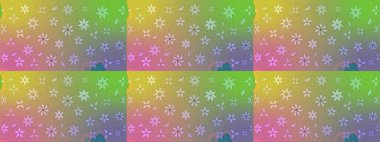 Tomurcukları papatya çiçekleri olan sevimli bir çiçek deseni. Eskiz geçmişi. Raster illüstrasyonu. Kumaş, tekstil, duvar kağıdı baskısı için. Eski usul. Miles Fleur, dandik süs.