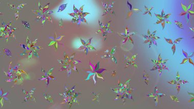 Raster stili kumaş deseni. Çiçekler suluboya çizim deseni.