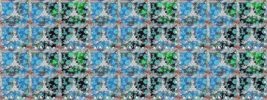 Raster suluboya çiçek deseni, narin çiçekler, mavi çiçekler, tebrik kartı şablonu. Raster Güzel kumaş deseni.