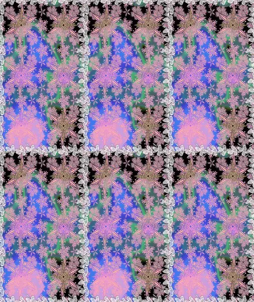 Tarafsız renklere karalamalar çizilmiş çiçek deseni. Raster illüstrasyonu.