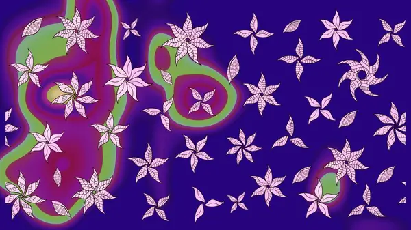 Mavi renklerde. Raster illüstrasyonu. Anti-stres için Raster soyut şablon sayfası.