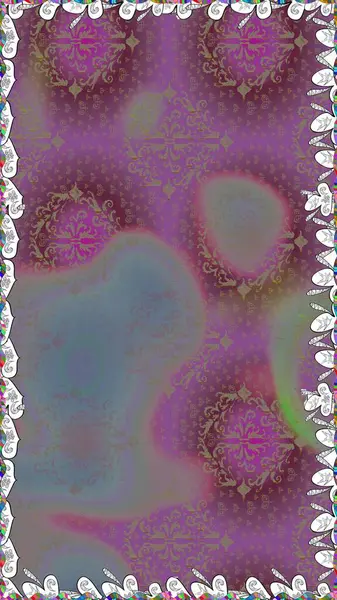 Raster illüstrasyonu. Moda baskısı, albüm, ambalaj kağıdı ve duvar kağıdı için zarif dekoratif süslemeler. Mor renkte şirin çiçekler. Küçük çiçekli basit, pürüzsüz desen..