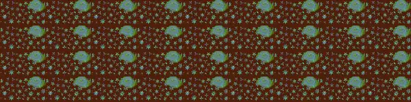 Tekrar eden çiçek arkaplanı, zarif kahverengi çiçek duvar kağıdı. Kahverengi renkler üzerine çiçek desenli çizimler, el yapımı papatyalar, papatyalar..