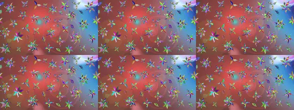 Çizim kalıbı. Organik motif arka planı. Ultraviyole kumaş deseni. Raster illüstrasyonu.