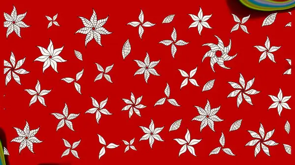 Çiçekli çiçek deseni, suluboya. Süslü kumaş deseni. Raster deseni.