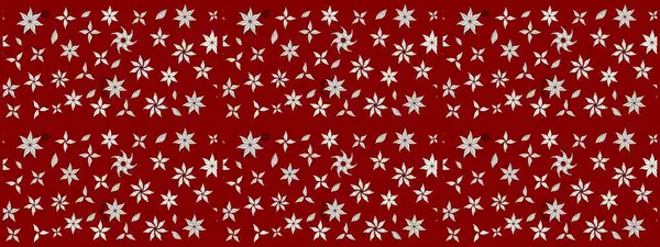 Raster illüstrasyonundaki çiçek desenli çizim. Kırmızı renkte çiçekler. Renkli Bahar Teması eskiz kalıbı. Düz Çiçek Elementleri Tasarımı.