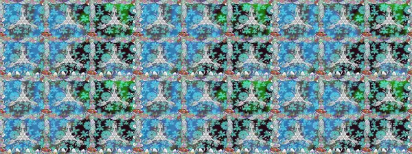 Raster suluboya çiçek deseni, narin çiçekler, mavi çiçekler, tebrik kartı şablonu. Raster Güzel kumaş deseni.