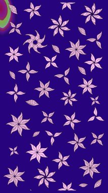 Çiçekli çiçek deseni, suluboya. Raster deseni. Küçük çiçekte güzel bir çiçek deseni..