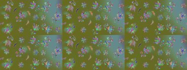 Kumaş veya Duvar Kağıdı Tasarımı. Tekstil için Lacy Fashion Print. Lace Snowflakes 'in etnik kökü. Stilize Çiçekler. Raster illüstrasyonu. Folk Style. Mandalas Dekoratif Doku Arkaplanı.